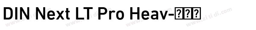 DIN Next LT Pro Heav字体转换